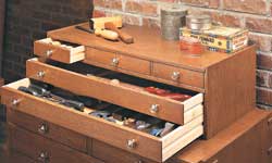this chest is very similar to the tool cabinet just on a smaller scale 