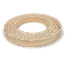 Edge Supply Brand Cherry 1 x 25' Roll Preglued, Wood Veneer Edge Banding, Flexible Wood Tape, Easy Application Iron on with Hot Melt Adhesive.