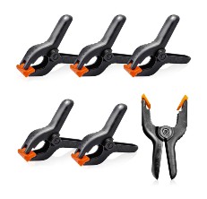 Woodworking Clamp Tueascallk 9 Heavy Duty Nylon Spring Clamps for Home Improvement and Photography Projects the Jaws Have a Maximum Opening of 4 2 Pieces 