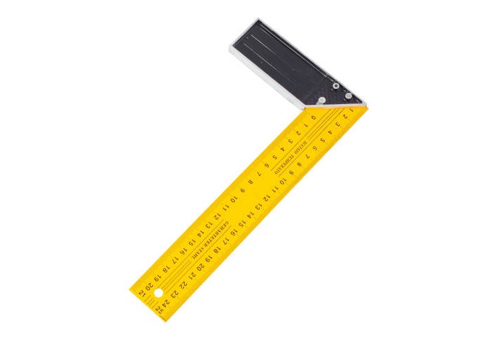 Steel Tri Square Tool 90 Degrees Right Angle Ruler for Industrial