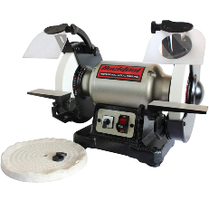 Great For Hobbyists & Metal Workers 8" 3/4 HP 3450 RPM Bench Grinder w/Wheels Great For Hobbyists & Metal Workers 8" 3/4 HP 3450 RPM Bench Grinder w/Wheels