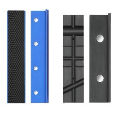 Vise Jaw Pads,Pair of Magnetic Soft Pad Jaws Rubber for Metal Vise 6 Inch Long Pad Bench Vice Protection Strip Unique Multi-Groove Design Highly Compatible 