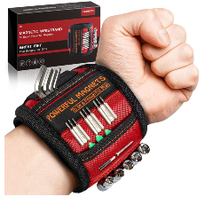 Binyatools Magnetic Wristband with Super Strong Magnets Holding Screws. Nails. D