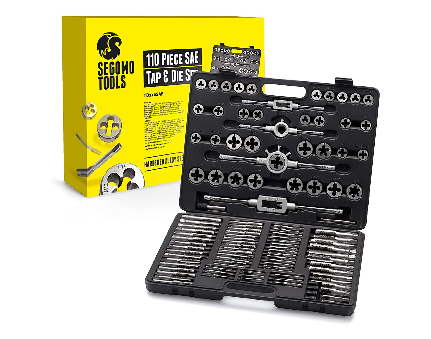 Standard SAE Tap and Die Set 40 Piece w/Case Threading Chasing 