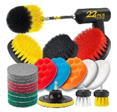 Electric Drill Brush Attachment Kit Brush Nylon Round Cleaning