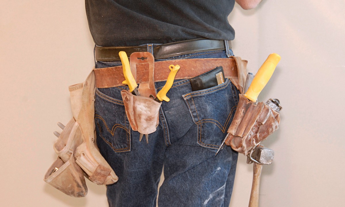 Carpenter's Tool Belt with Suspenders