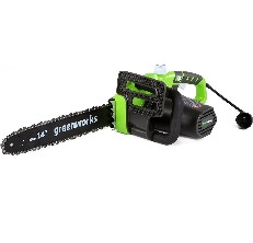 14-inch greenworks electric corded chainsaw